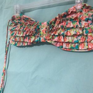 Ruffle Bandeau Bikini Top